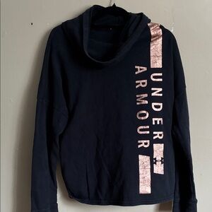 Under Armour Black Sweater with Metallic Pink Detail